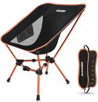 MARCHWAY Portable Lightweight Folding Camping Chair (Orange)