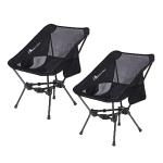 MOON LENCE Ultralight Folding Camping Chairs - 2 Pack