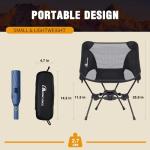 MOON LENCE Ultralight Folding Camping Chairs - 2 Pack