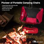 MOON LENCE Ultralight Folding Camping Chairs - 2 Pack
