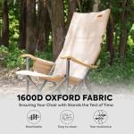 Heavy Duty High Back Camping Chair for Adults