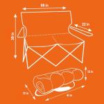 Kelty Loveseat Folding Camping Chair - Canyon Brown