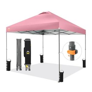 CROWN SHADES 10x10 Pop Up Canopy - Pink