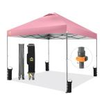 CROWN SHADES 10x10 Pop Up Canopy - Pink