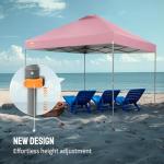 CROWN SHADES 10x10 Pop Up Canopy - Pink