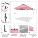 CROWN SHADES 10x10 Pop Up Canopy - Pink