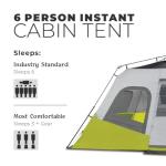 CORE Instant Cabin Tent for 6 - Quick Setup