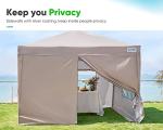 Quictent Waterproof Pop Up Canopy Tent with Sidewalls