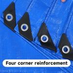 Heavy Duty Waterproof Blue Tarps – UV Resistant