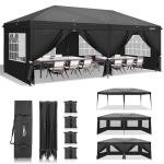 VINGLI 10x20 ft Pop Up Canopy Tent with Sidewalls