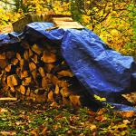 Blue Waterproof Tarp Cover - 10 x 20 ft