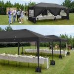 VINGLI 10x20 ft Pop Up Canopy Tent with Sidewalls
