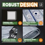 Multipurpose Waterproof Small Tarps 4x6 Feet (5 Pack)