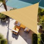 Triangle Sun Shade Sail 16' Canopy for Outdoors