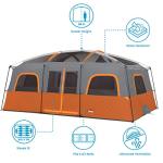 CORE 12-Person Multi-Room Family Camping Tent
