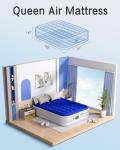 Queen Air Mattress with Built-in Pump – 16" Raised