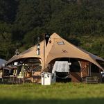 MC TOMOUNT 16.4ft Canvas Bell Tent with Stove Jack