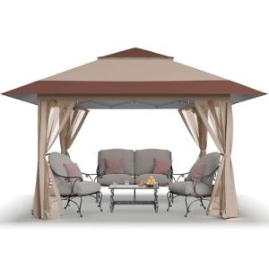 CROWN SHADES 13x13 Pop Up Gazebo Tent