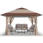 CROWN SHADES 13x13 Pop Up Gazebo Tent