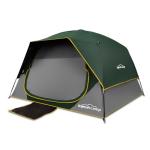 4-Person Waterproof Blackout Camping Tent with Rainfly