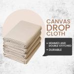 Durable Canvas Drop Cloths – 6x9 Feet, Pack of 2