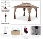 CROWN SHADES 13x13 Pop Up Gazebo Tent