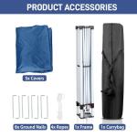 VINGLI 10x10 Pop-Up Canopy Tent with Sidewalls