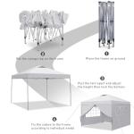 10x10ft Pop Up Canopy Tent with Sidewalls