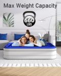 Queen Air Mattress with Built-in Pump – 16" Raised