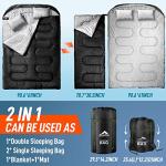 MEREZA XL Double Sleeping Bag for Two Adults