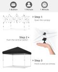 Easy Setup 10x10 Pop Up Canopy Tent with Accessories