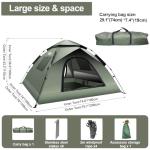 Quick Pop-Up Camping Tent for 2-3 People