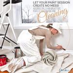 2-Pack Large Canvas Drop Cloths 9x12 for Painting