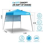 EzyFast Compact Backpack Canopy Shelter for Adventures