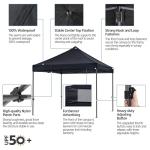 Yaheetech 10x10 ft Waterproof Pop-Up Canopy Tent