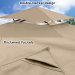 Grill Gazebo Replacement Canopy - Beige
