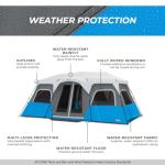 Large 12-Person Instant Cabin Tent with LED Lights