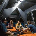 Large 12-Person Instant Cabin Tent with LED Lights
