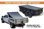 Aluminum Tarp System for Dump Trailers, 7x18 FT
