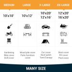 Keten Heavy Duty Waterproof Tarp 12x20 Feet