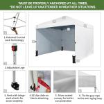 CROWN SHADES 10x10 Instant Pop Up Canopy Tent