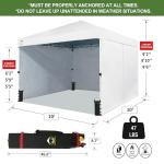 CROWN SHADES 10x10 Instant Pop Up Canopy Tent