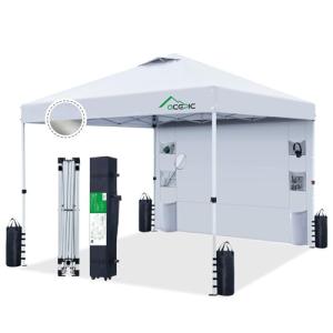 Acepic 10x10 Pop Up Canopy Tent with Sidewall