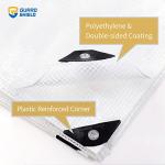 Heavy Duty Waterproof White Tarp 12x20 Feet