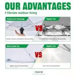 Acepic 10x10 Pop Up Canopy Tent with Sidewall
