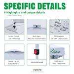 Acepic 10x10 Pop Up Canopy Tent with Sidewall