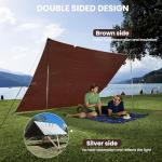 Heavy Duty Waterproof Tarp 10x20Ft UV Resistant