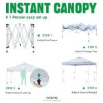 Acepic 10x10 Pop Up Canopy Tent with Sidewall