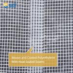 Heavy Duty Waterproof White Tarp 12x20 Feet