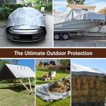 Heavy Duty Waterproof Tarp 10x20Ft UV Resistant